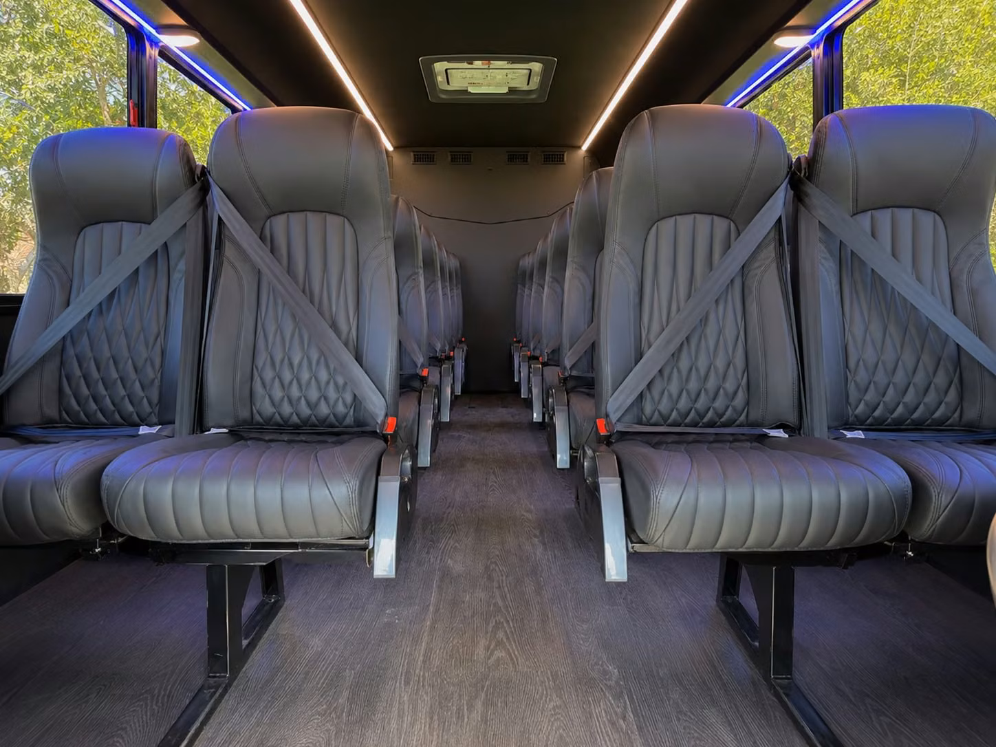 20 passenger minibus interior