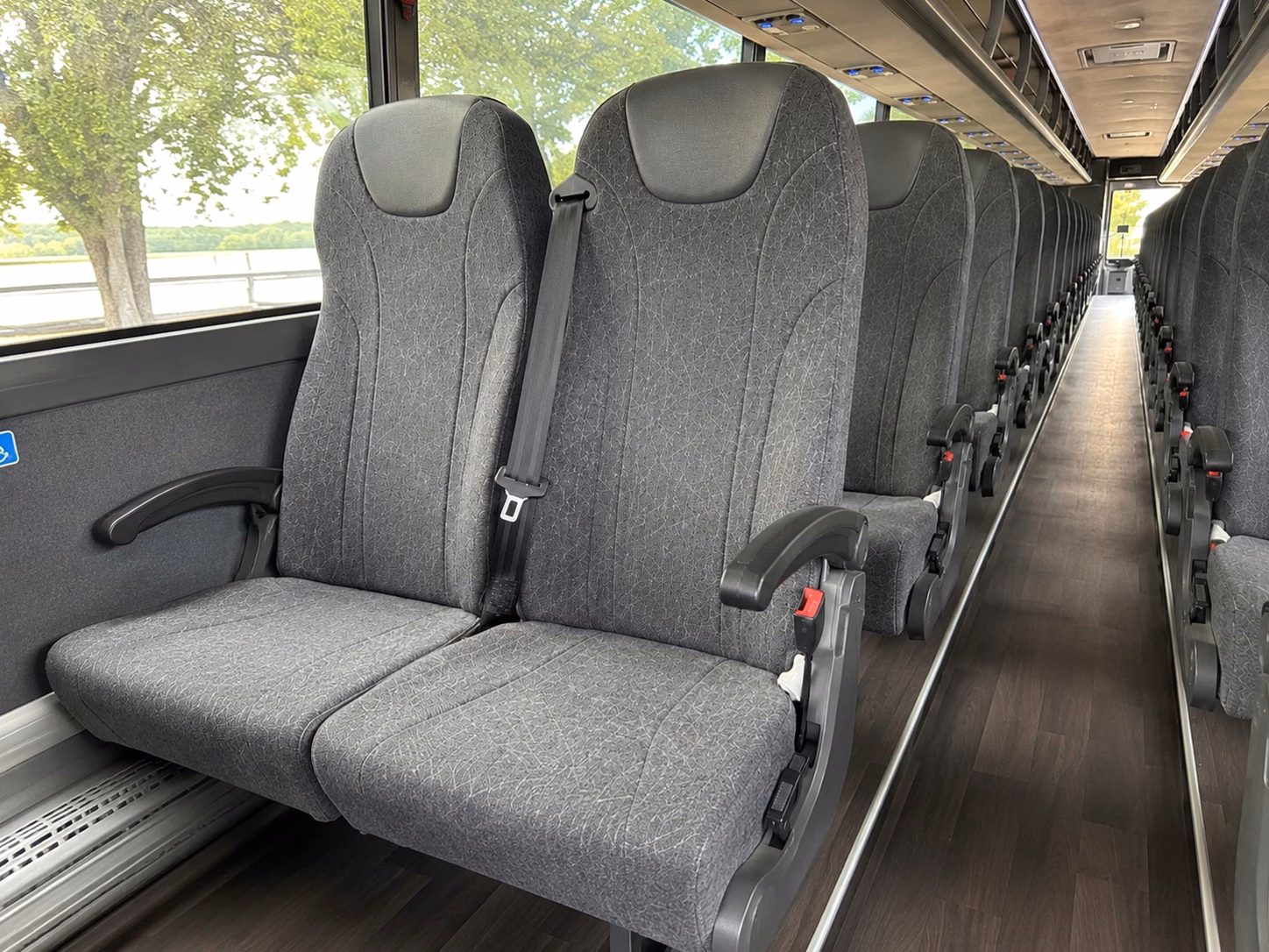 minneapolis charter bus interior